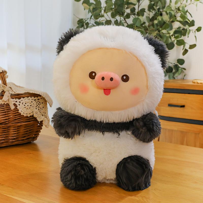 

Pig Transformed Into Panda Plush Toys Children s Sleeping Pillow Office Doll Car Home Decoration Gift 40cm【0.56kg】
