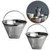 Stainless Steels Coffee Filter Fine Mesh Screen Reusable Cone Shape Strainer for Espresso Coffee Maker Machine Part