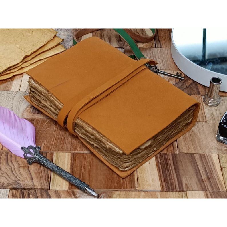 Tree of Life Leather Journal: Handmade Grimoire Book of Shadows - Vintage Style