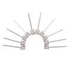 10Pcs Stainless Steel Pump Pin Sports Ball Inflating Pump Needle For Football
