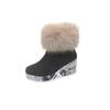 Women's Hairy Mouth Padded Warm Cold Lightweight Outdoor Hiking Mountaineering Non-slip Sports Casual Not Tired Feet Martin Boots