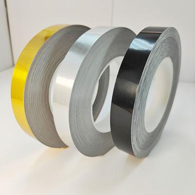 50M/Rolle Schwarz Gold Silber Bodenkante Wasserdichte Naht Wandaufkleber Wandspalt Decke Heimdekoration Selbstklebendes Fliesenband