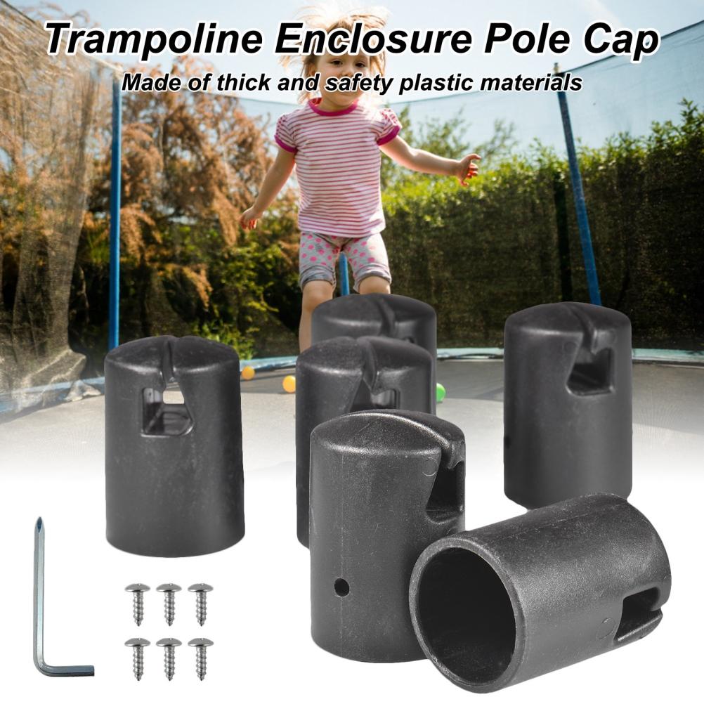6pcs Trampoline Spring Cover Pad Safety Protector Sleeve for Kids Jumping Bed