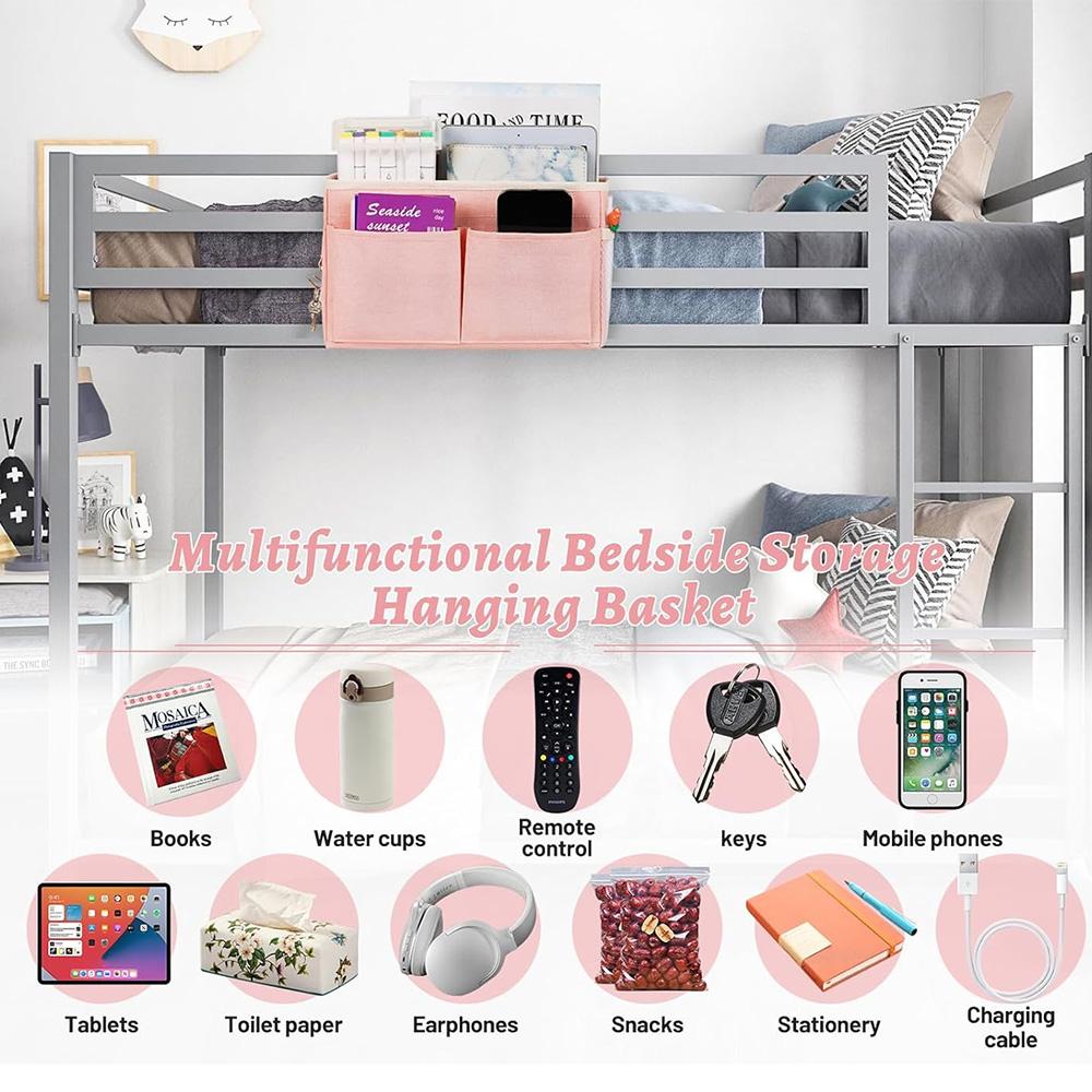 Portable Hanging Storage Box, Bedside Table Storage Bag Storage Bag Baby Care Storage Box, Storage Crib Dormitory Storage Basket