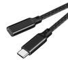 LpoieJun 3m USB Typ C Prodlužovací 10Gbps Data Video 100W PD Rychlé Nylonové opletené USB C Prodlužovací kabel pro Hry a Laptopy Kabel, Vysokorychlostní přenos,