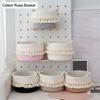 Practical Cotton Rope Storage Basket Durable Cotton Rope Storage Basket with Tassels Perfect For Any Room Decors