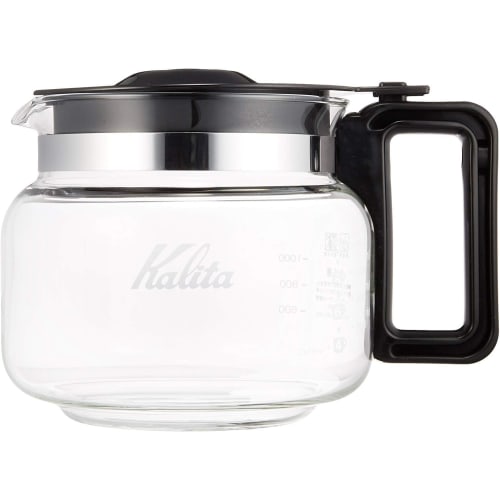 Kalita Keep-Warm Coffee Server, Heat-Resistant Glass, Serves 12, 1700ml (1.7L) Decanter #32029. Perfect for Hand-dripping Coffee. Stylish Coffee Caraf