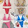 2025 Cross-Border European & American Sexy Print Bikini Swimsuit for Women