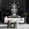 Planet Skull Frame Tapestry Wall Hanging Dark Hippie Tapies Psychedelic Witchcraft Living Room Home Decor