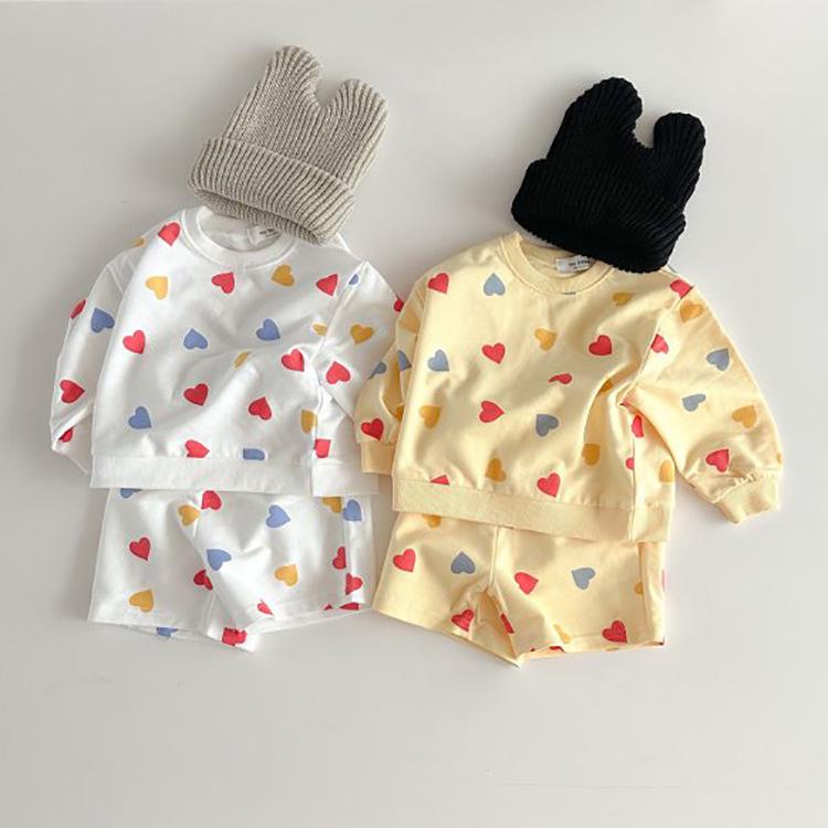 Korean Children's Long-Sleeve Casual Two-Piece Suit - Autumn 2023
