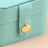 Mini Portable Jewelry Storage Bag Travel Simple Leather Or Velvet Ring Necklace Earrings Storage Box Organizer Display Gift Box