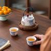 Chinese Style Portable Travel Ceramic Tea Set Household Outdoor Tea Brewing Vintage Kung Fu Teapot and Tea Cup Set Gift Box Set