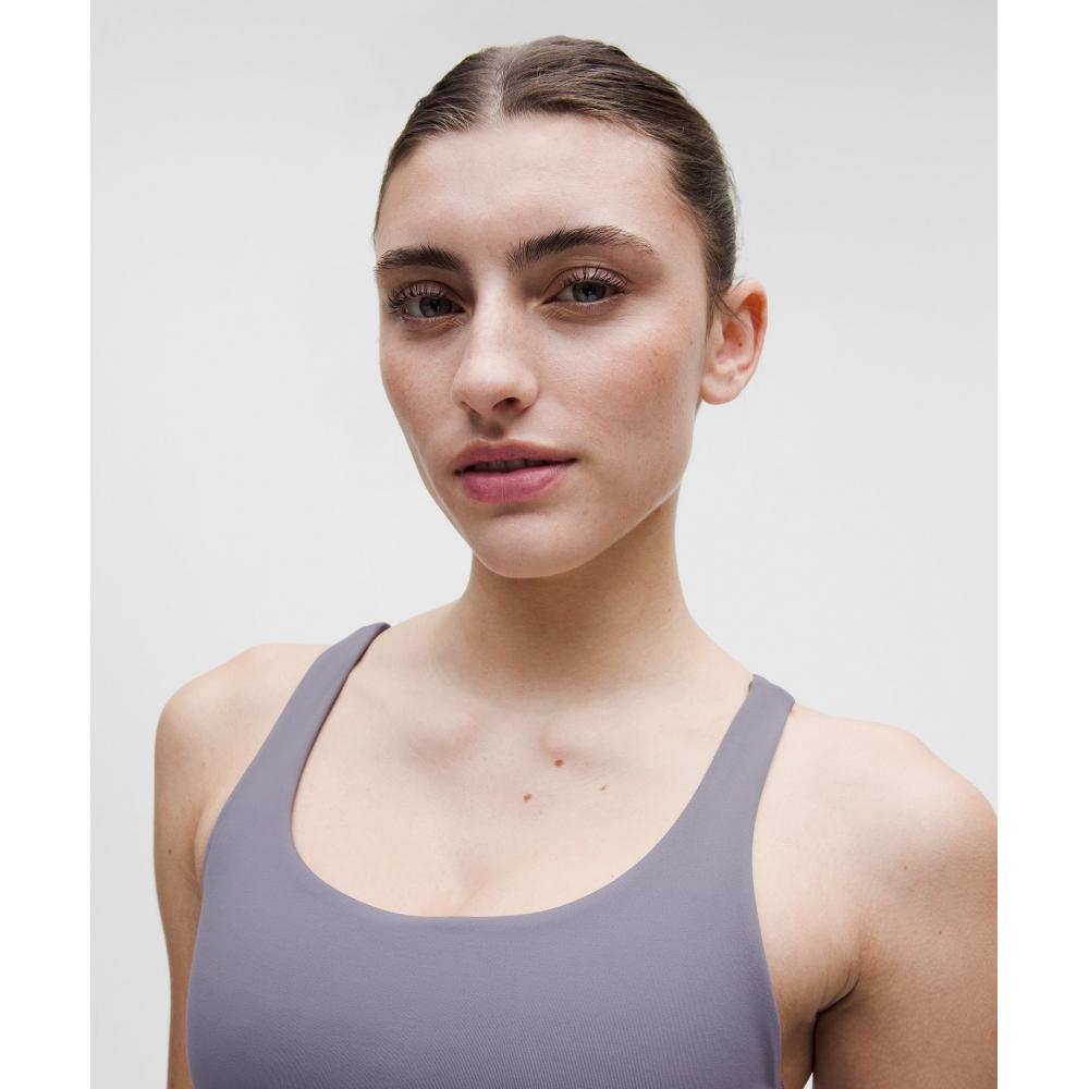 Lululemon Energy Longline Bra  MeDium Support  B D Cups Grape Mist