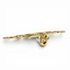 Excellent LOEWE Brooch ANAGRAM Logo Gold Women Used