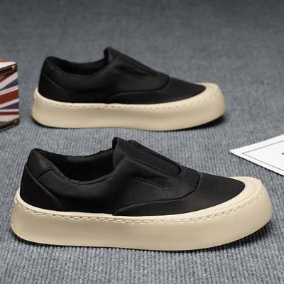 Men's Summer New Breathable Soft Bottom Slip-On Canvas Shoes Lightweight Ultra-Thin Mesh Upper Anti-Odor Sports Casual Sneakers