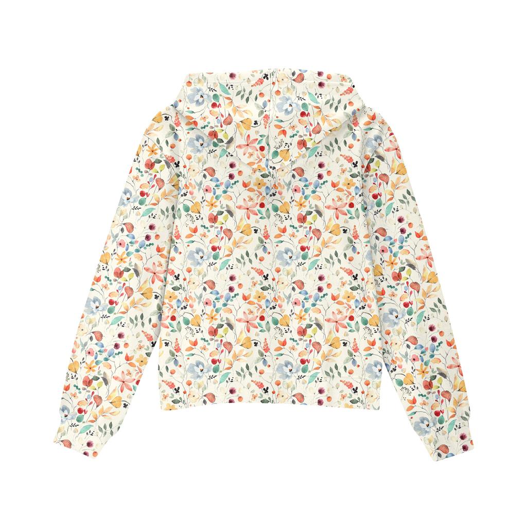 Children's Fashion Printed Long Sleeved Hooded Sweatshirt Girls' Hoodie Jacket