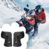 Unisex Motorcycle Handlebar Mitts Waterproof Snowmobile Mittens Windproof Handlebar Fingerless Gloves for Cold Weather Riding