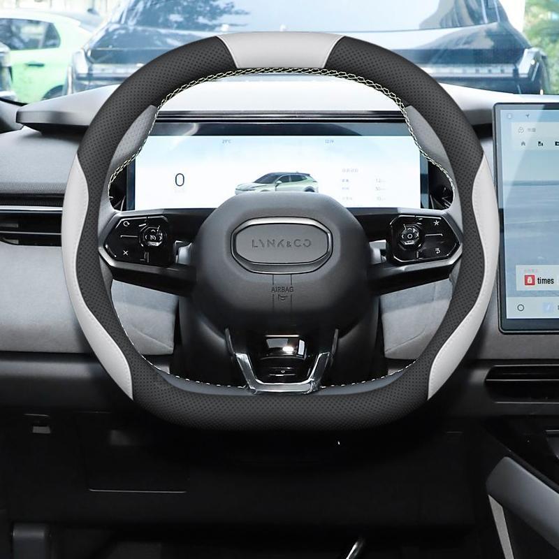 Lynk & Co 08 Steering Wheel Cover: Non-Slip, Odorless, No-Sew Grip for Interior Enhancement