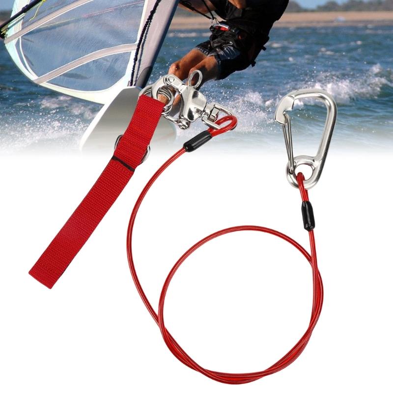 Underwater Diving Freediving Lanyard Diving Safety Lanyard Rope with Wristband & Carabiner Dive Accessories Enduring