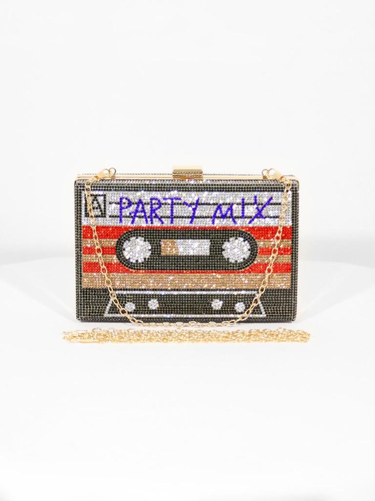 Pochette de soirée Rétro Européenne Strassée: Sac de Soirée pour Femme Entièrement Strassé en Stock