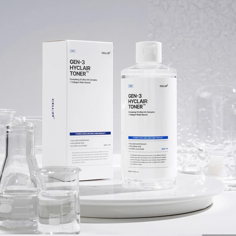 CELL29 GEN-3 Hyclair Tonico Triplo Acido Ialuronico Aquaporina Tonico Idratante 150ml