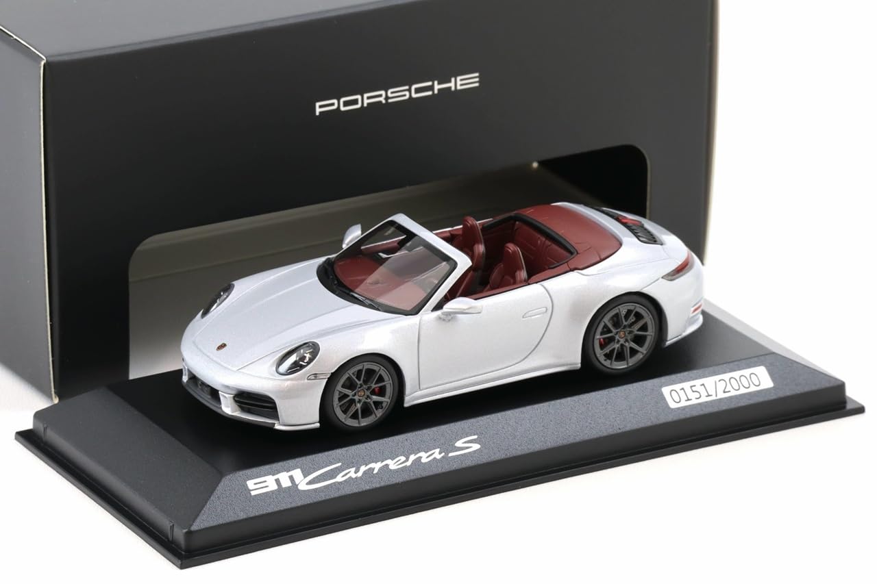 Porsche Custom Porsche 911 Carrera S Cabriolet 2025 Model 1/43 (Ice Grey) 992/2