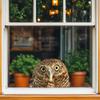 Cartoon Cute Fun Owl Wall Stickers Living Room Glass Window Home Decorration Mural Bedroom Decor Self Adhesive Animal Decals