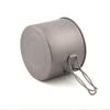 TOAKS Titanium POT 1300ml Outdoor Camping Cookware with Lid and Handles Folded POT-1300