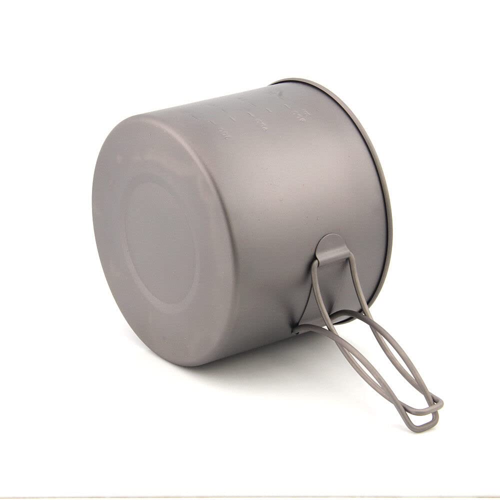 TOAKS Titanium POT 1300ml Outdoor Camping Cookware with Lid and Handles Folded POT-1300
