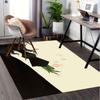 Bubbles, Silhouette Pattern Polyester Office Carpet Chair Mats, Home Decor Dormitory Floor Protector