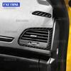 Real Soft Carbon Fiber Sticker For Renault Megane 4 2016 2017 2018 2019 2020 2021 2022 2023-2025 Car Center Console Air Outlet