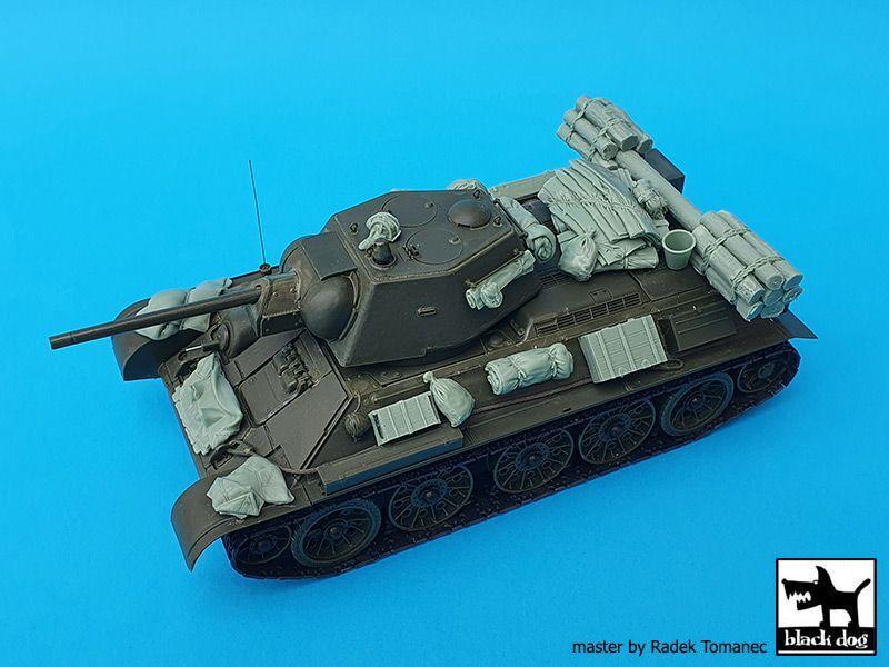 Black Dog T35243 1943 Model Accessory Set 1/35 T34/76 (for Tamiya)