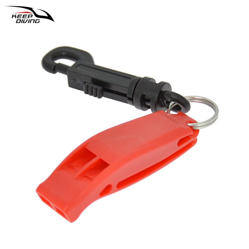 Dual-Frequency Lifesaving Whistle with Hook, Multi-functional Outdoor Emergency Survival Tool KS-923B