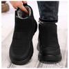 Men's Shoes with Plush and Thick Cotton Boots, Winter New Style with Plush Lining, Outdoor One Foot Casual Walking Snow Boots