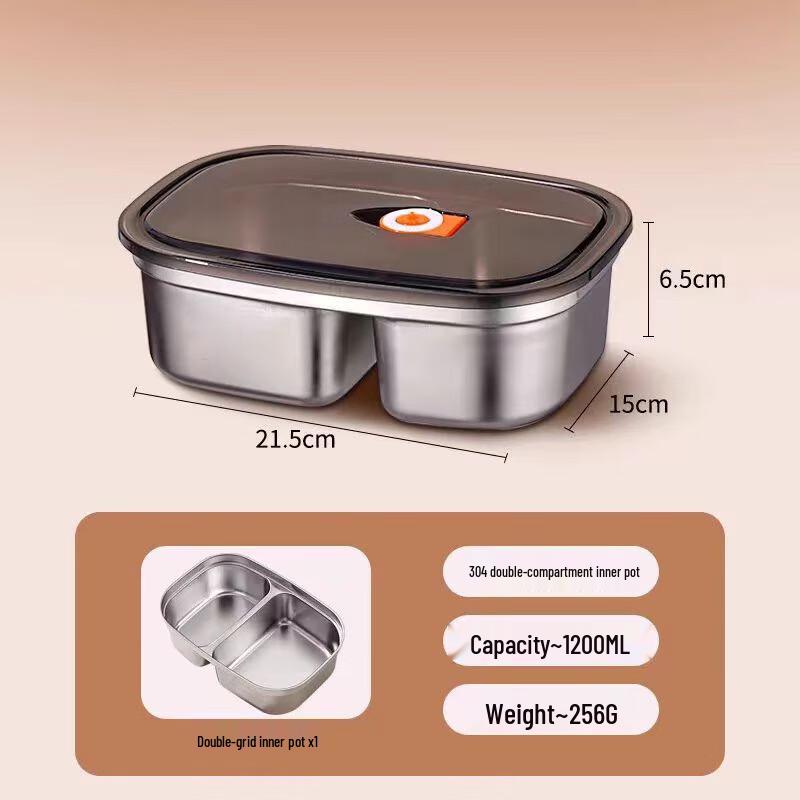 UOSU 304 Stainless Steel Microwaveable Lunch Box Set
