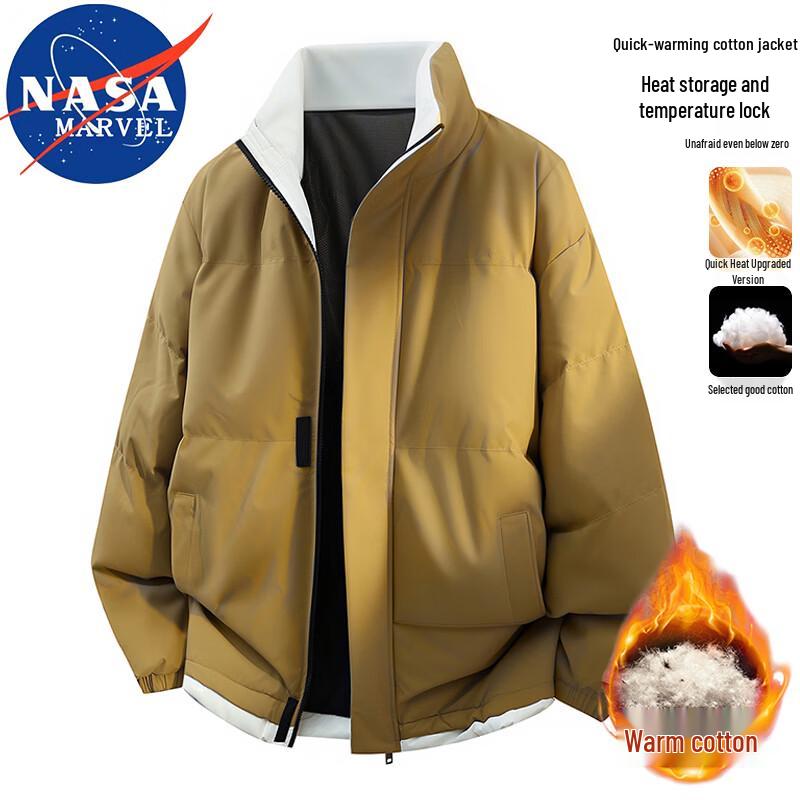 NASA MARVEL Men's Thickened Stand-Collar Padded Jacket
