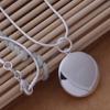 Wholesale 925 Sterling Silver Necklace Pendant Circle Photo Frame High Quality For Women Luxury Wedding Engagement Jewelry