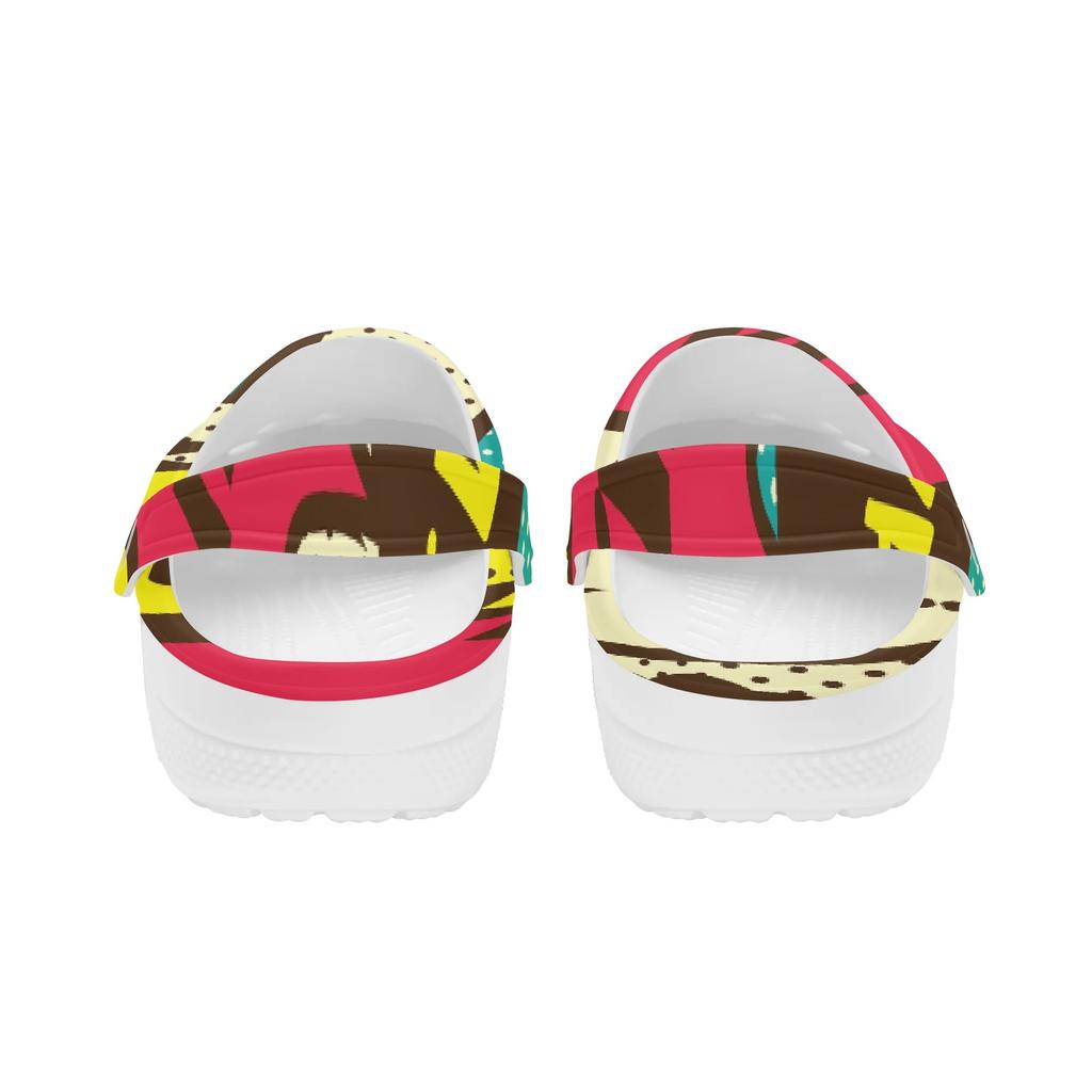 Lightweight Color Print EVA Clogs Unisex Breathable Slip On Garden Shoes Beach Pool Bathroom Home Summer Sandals Comfort Fit