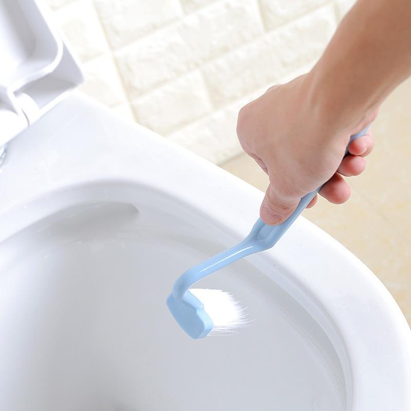 3Pcs S-Shaped Curved Toilet Cleaning Brush - Deep Cleaning Rim & Gap Scrubber, Japanese Style No Dead Corner Bathroom Cleaning Tool