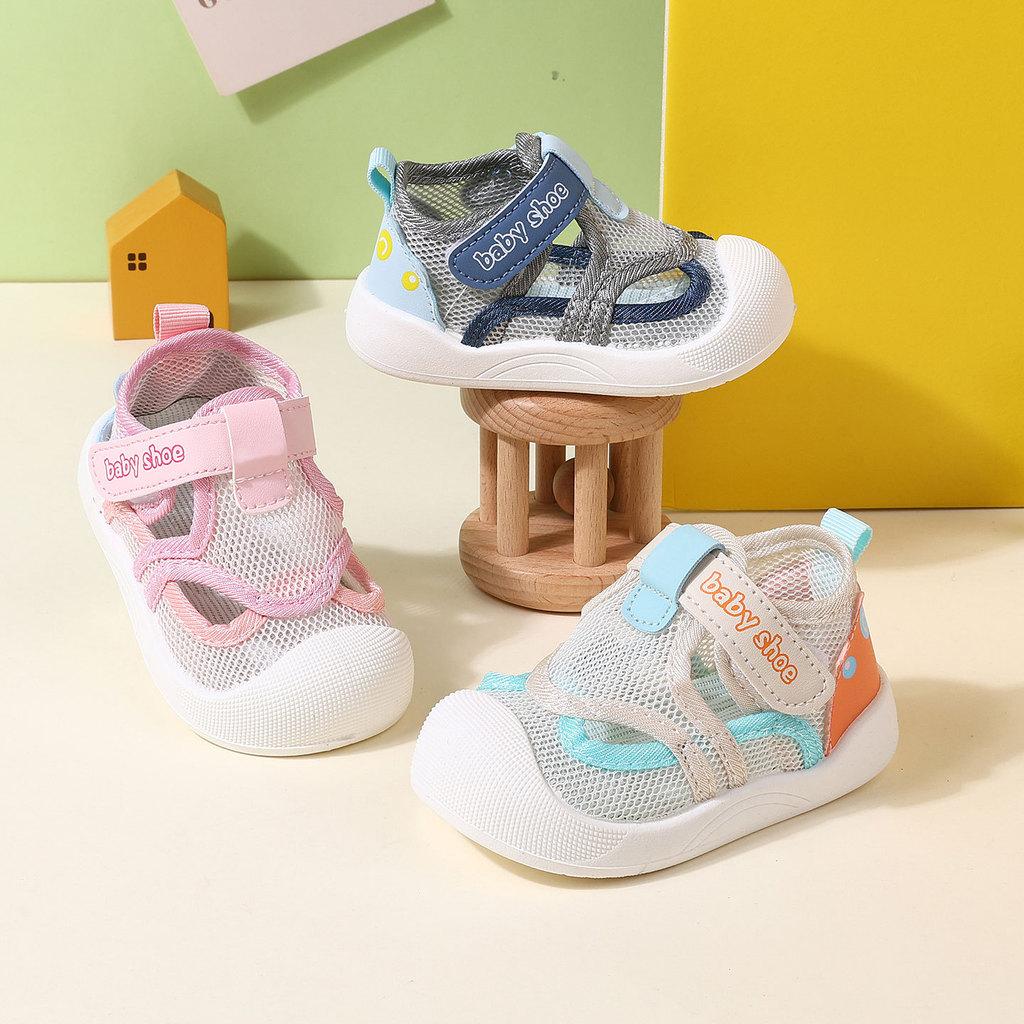 Baby Boys Girls Summer Breathable Mesh Sandals With Anti Slip Sole For Toddler Walkers