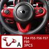 Auto Innenraum ABS Kunststoff Dekorationsabdeckung Roter Modifizierter Aufkleber für BMW MINI Cooper S F54 F55 F56 F57 F60 CLUBMAN Autozubehör
