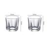 270ml/300ml/370ml Creative Juice Cup Thick Bottomed Wine Glass Drinkware Classic Whiskey Cocktail Beer Glasses Trendy Glassware