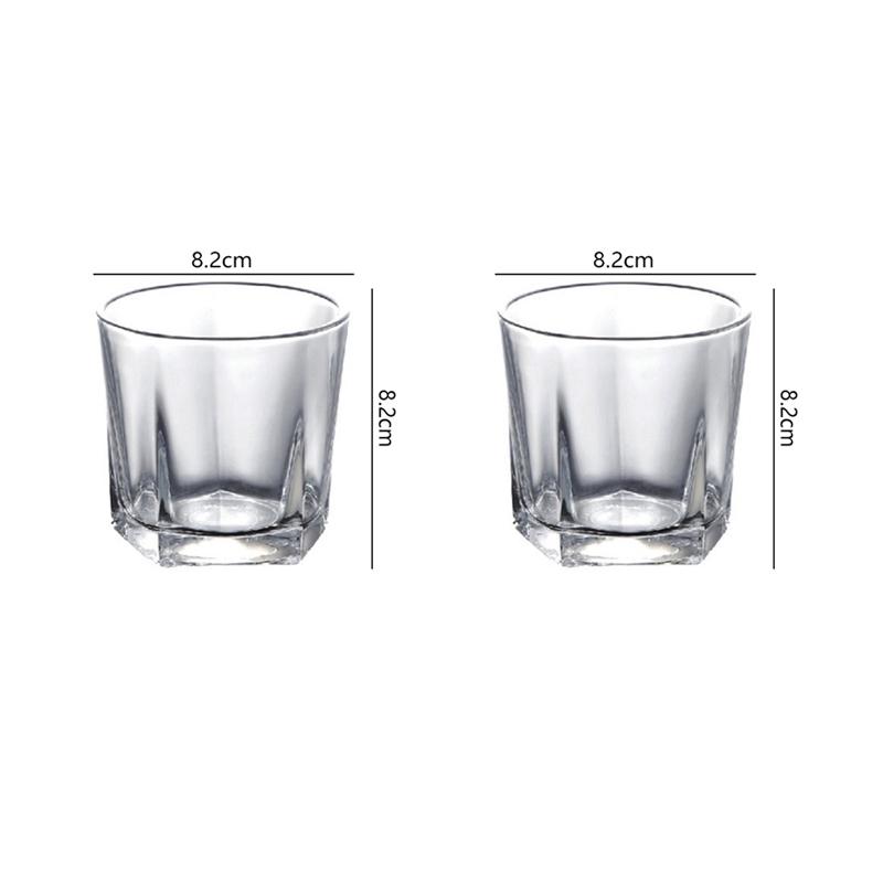 Exquisite Cocktail Foreign Wine Bacardi Glasses Bar Classic Thick Bottomed Whiskey Glass Transparent Water Bottle Wine Utensils