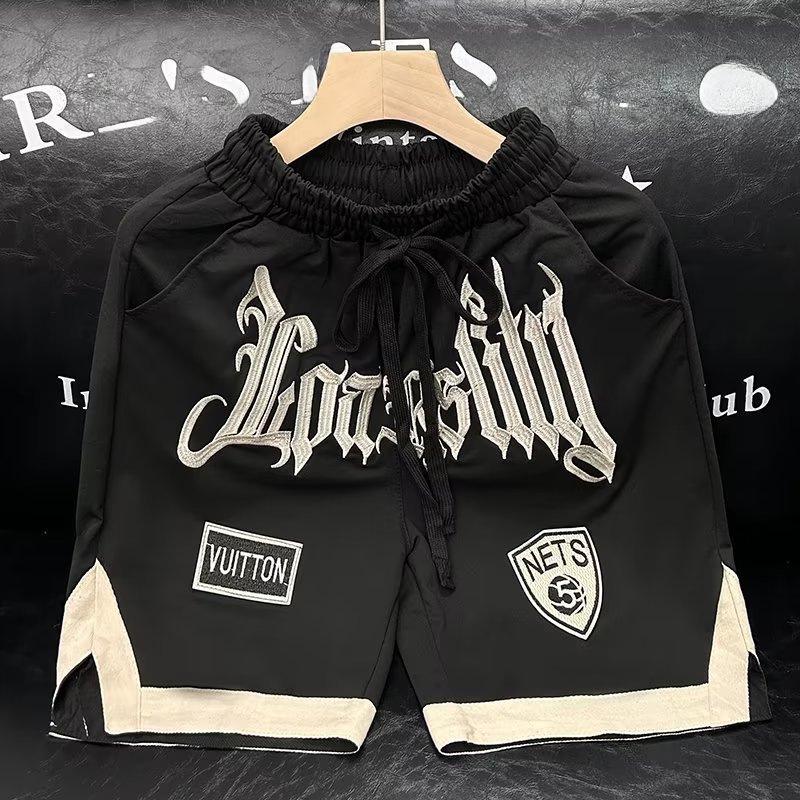 Men's Summer Basketball Shorts - Trendy Hip-Hop Style, Loose Fit, Embroidered Sport Shorts