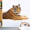 Realistic Big Tiger Wall Sticker for Kids Room Bedroom Home Wall Decoration Removable Decorative Art