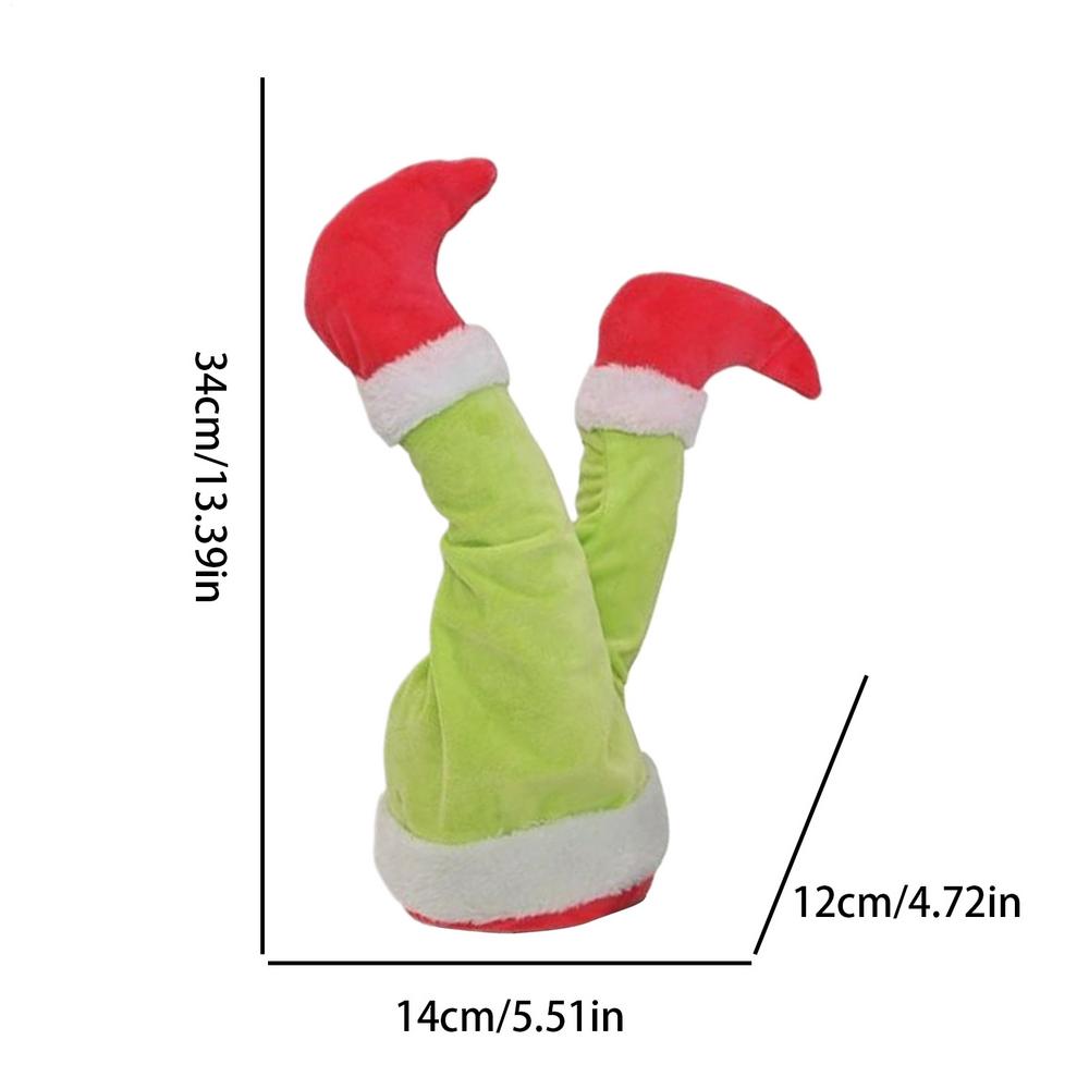 Christmas Tree Decorations Elfs Legs Soft Christmas Stuffed Legs Tree Top Decoration Swinging Foot Christmas Tree Ornament
