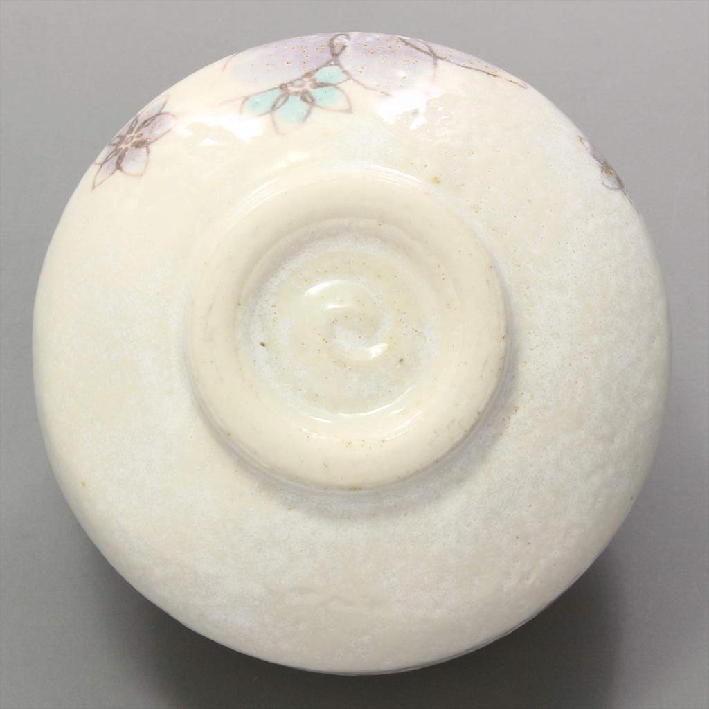 Mino Ware Loose Bowl (with Teacup) Clematis Made In Japan 503-03