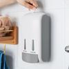 Soap Dispenser 400ml*2 Dual Compartment Large Capacity Inner Liner Easy Refill Visual Design Soap Dispenser