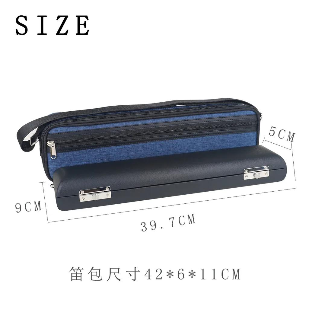 IRIN Flute Case Portable 16 17 Holes Flute Oxford Storage Bag with Leather Case Professional Woodwind Instrument Durable Parts