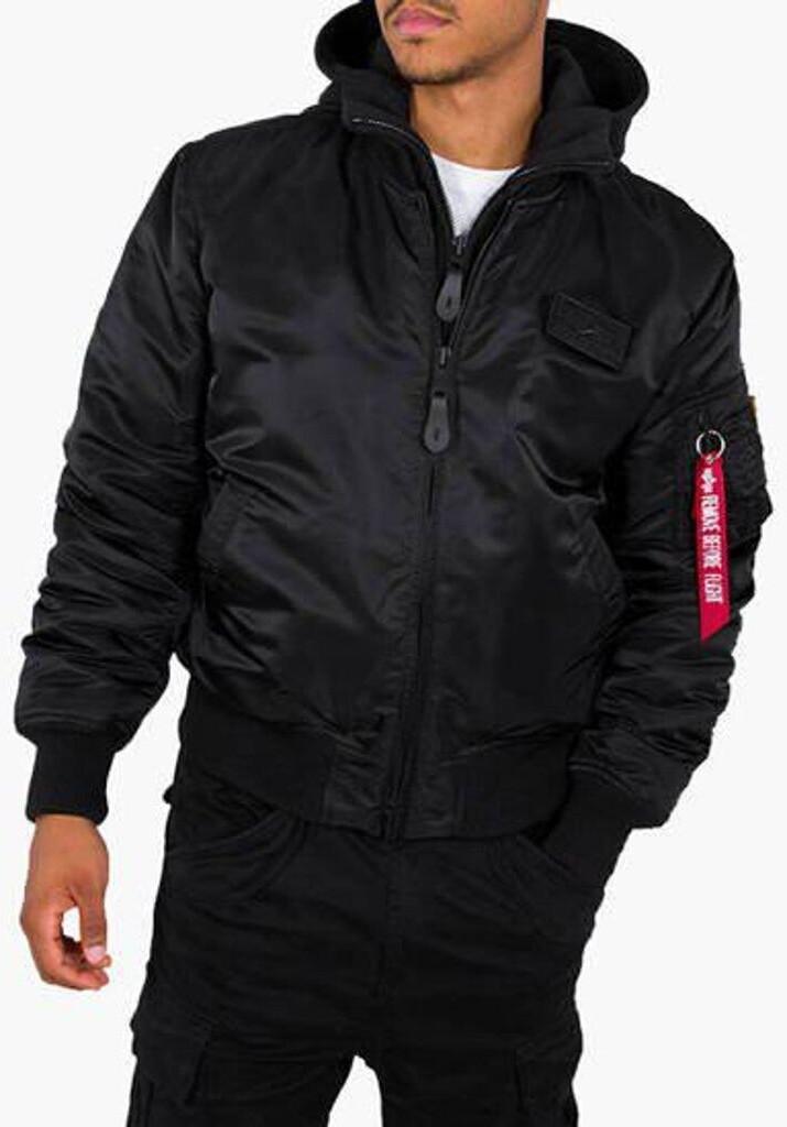 Winter Jacket Alpha Industries MA-1 ZH Back Print (128113) Black/white